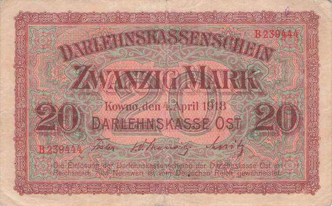 ro. 468 B 20 Mark 1918